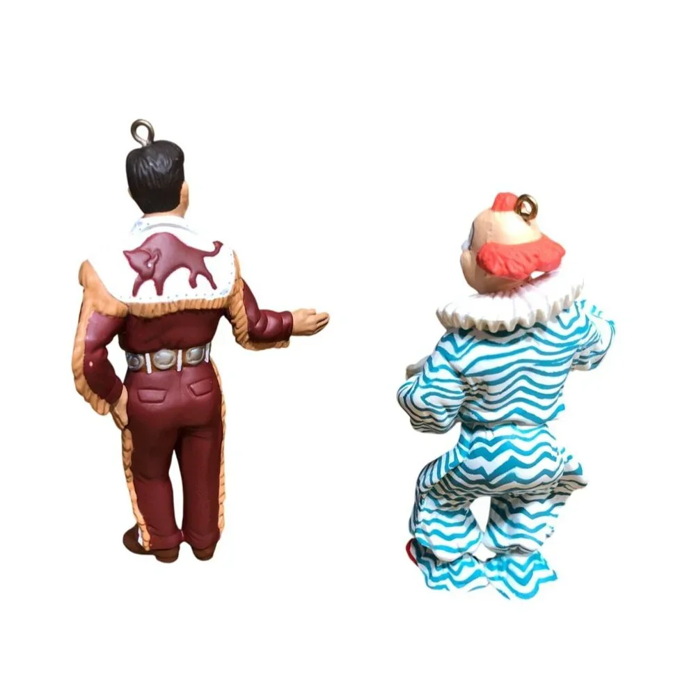 Hallmark Ornaments Clarabell Clown 80 Buffalo Bob 81 Christmas Decor Howdy Doody